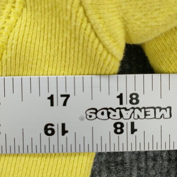 Champion Reverse Weave Mens Hoodie XS Yellow Big Embroidered Logo - Picture 14 of 14